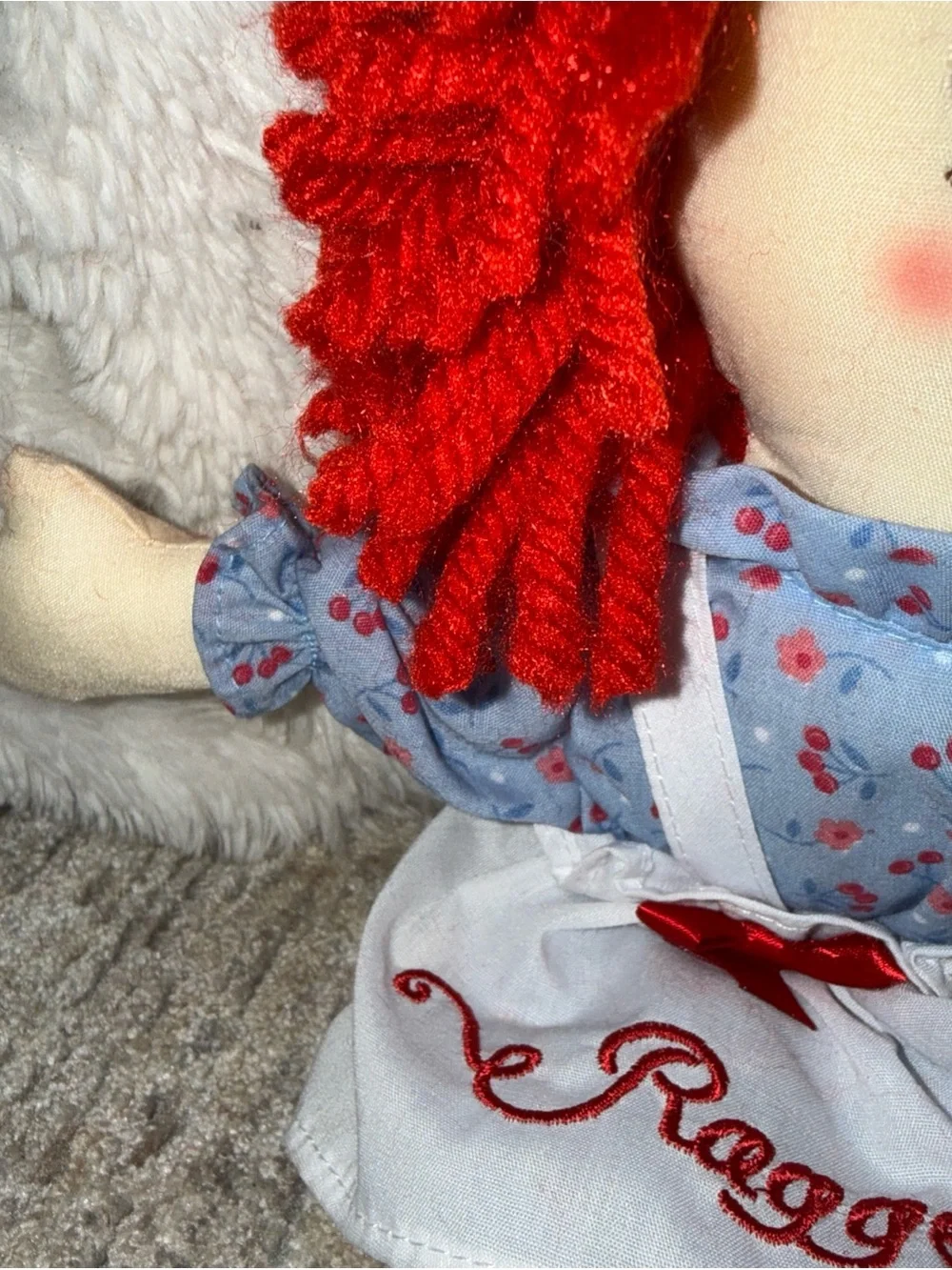 Raggedy Anne doll rag doll Vinatge 8”